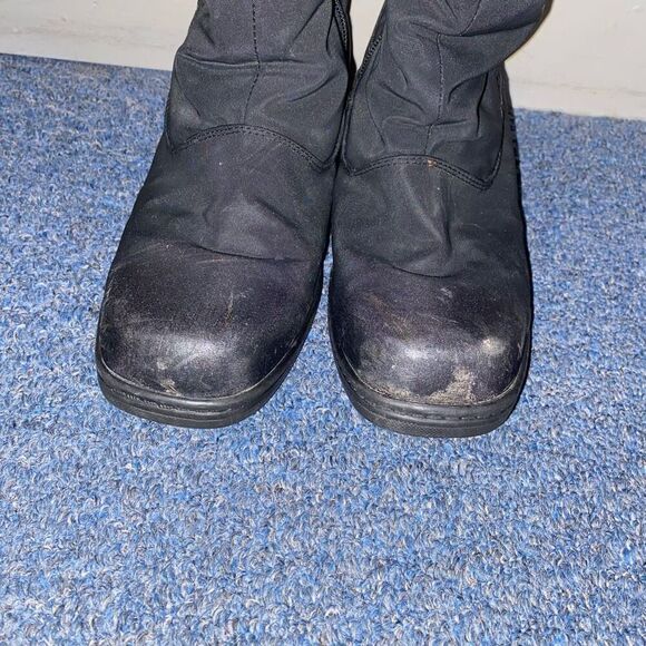 Totes women 9 snowcap weather footwear mid calf snow boots w/size zipper black - Picture 5 of 11